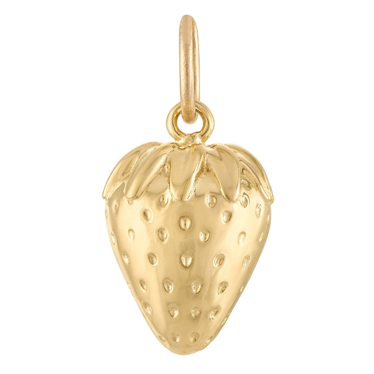 Strawberry 14k Gold Charm